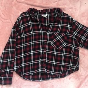 Forever 21 cropped plaid shirt (Large)